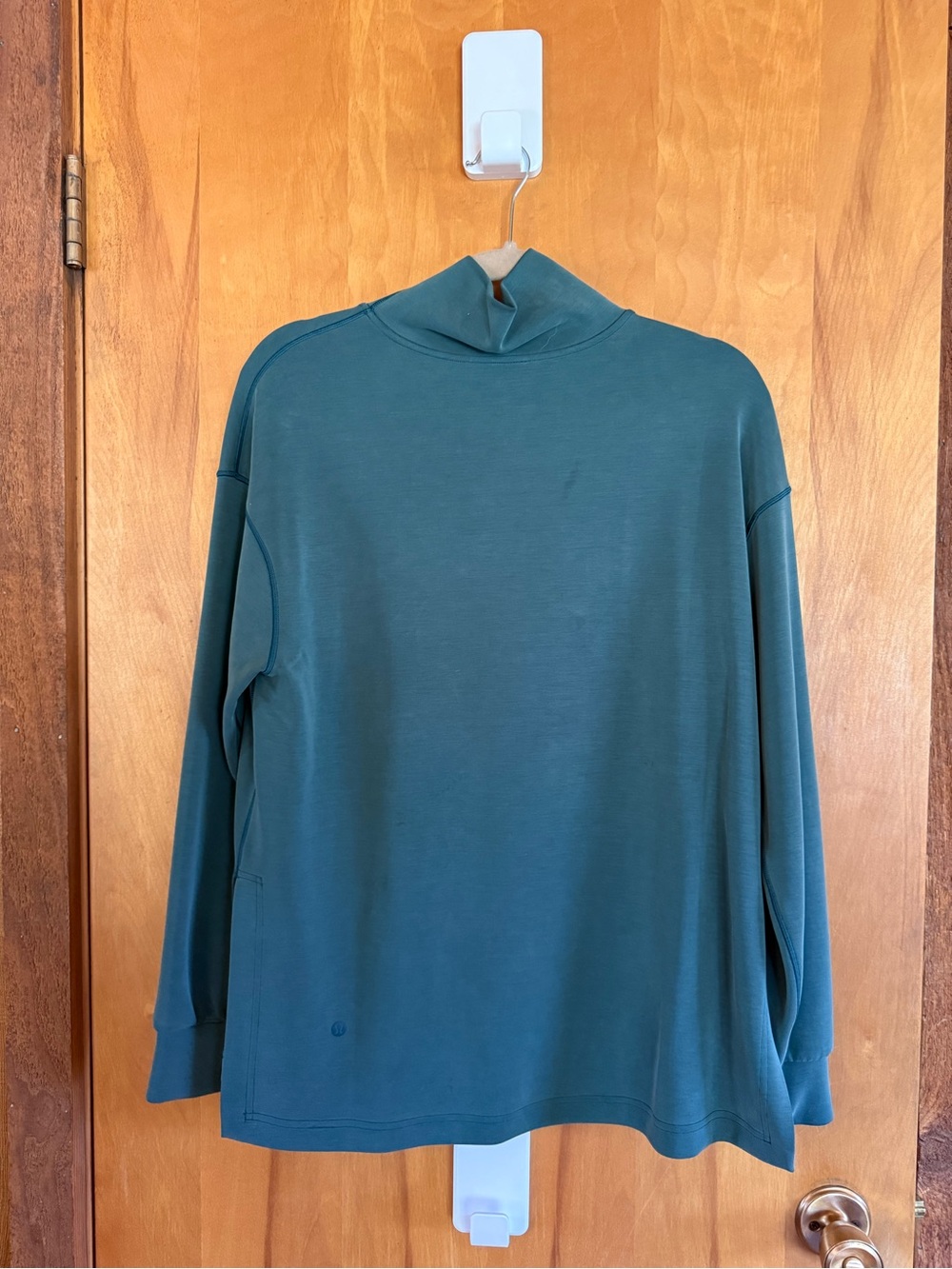 lululemon athletica softstreme mock neck Women's Mock Neck Tunic in Teal Green